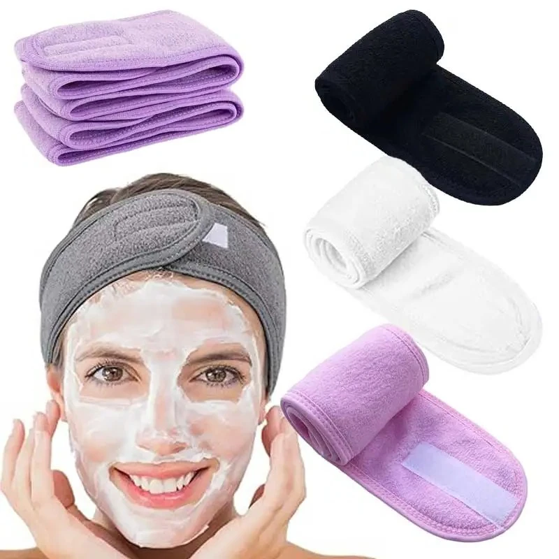 Fascia per capelli morbida regolabile per donna - Yoga, Spa, Doccia, Trucco, Lavare il viso Accessorio per capelli antiscivolo