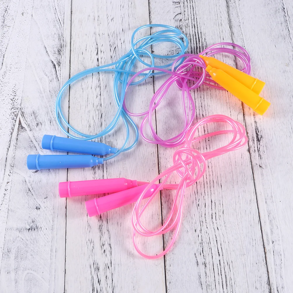 

2pcs Pvc Skipping Soft Handles Durable Exercise Sports Rope Kindergarten Primary Students Fitness Training Cardio