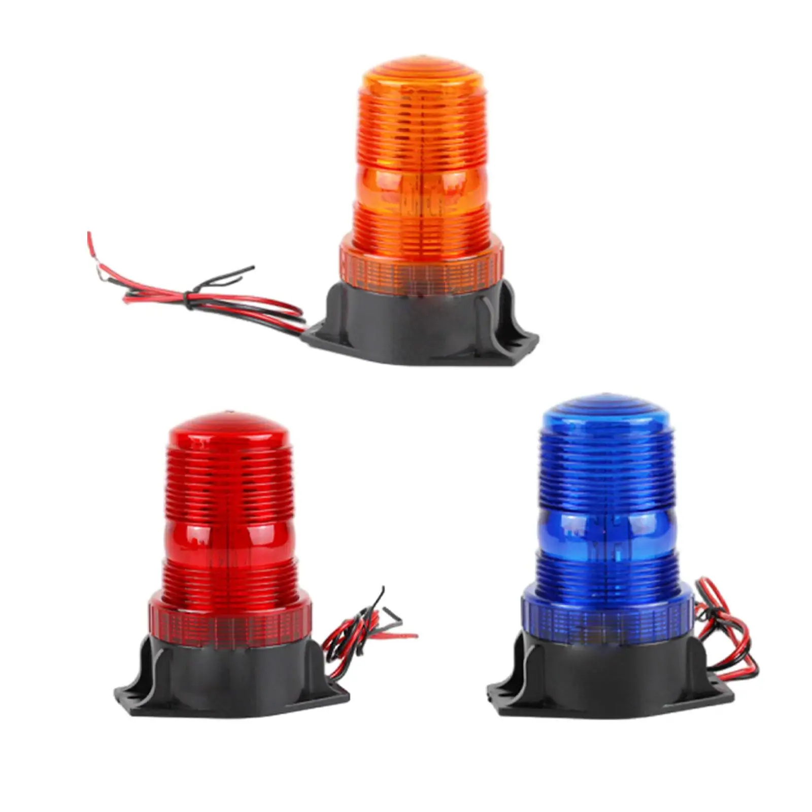 Waterproof LED Warning Light Emergency Beacon Strobe Signal Lamp ABS PC for Tractor Bus UTV