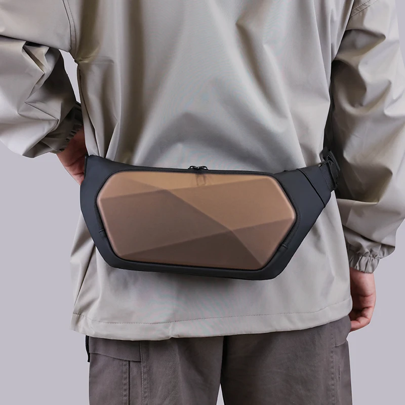 Fashion Waterproof Ride Waist Packs Splicing Trend Fanny Pack Men Belt Bags Casual Travel Storage Crossbody Chest Pack Phone Bag