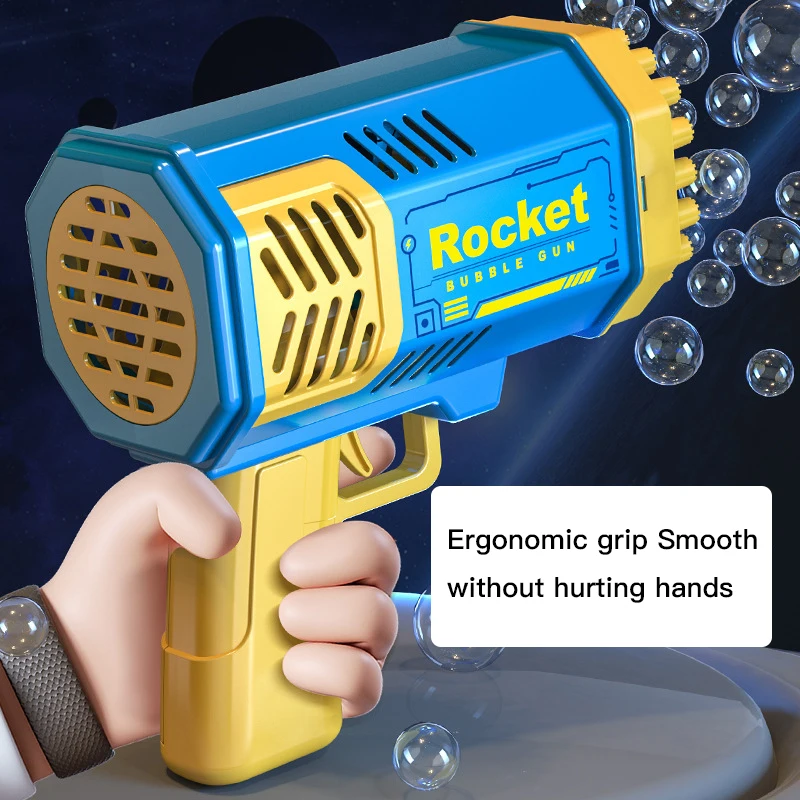 Neues 40-Loch-Raketenwerfer Handheld tragbare elektrische automatische Bubble Gun Party Geburtstags geschenk Spielzeug (ohne Blase Wasser)