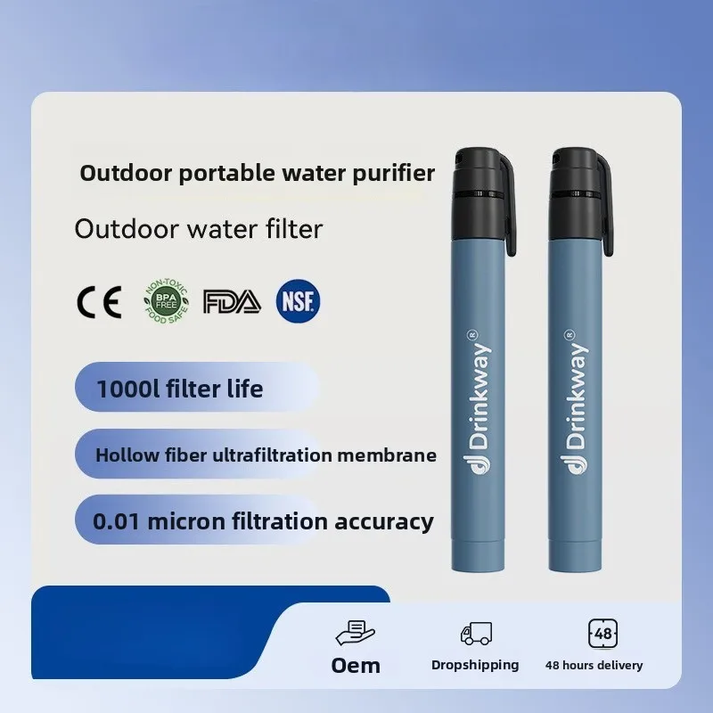 

Новый мини-соломенный уличный фильтр для жизни, портативный портативный фильтр для очистки воды, соломенный всасывающий воду
