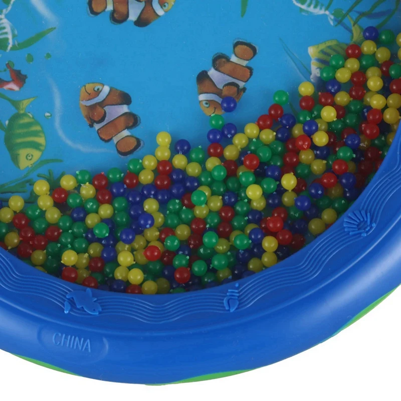 3X Ocean Wave Bead Drum Gentle Sea Sound Musical Educational Toy Tool For Baby Kid Child