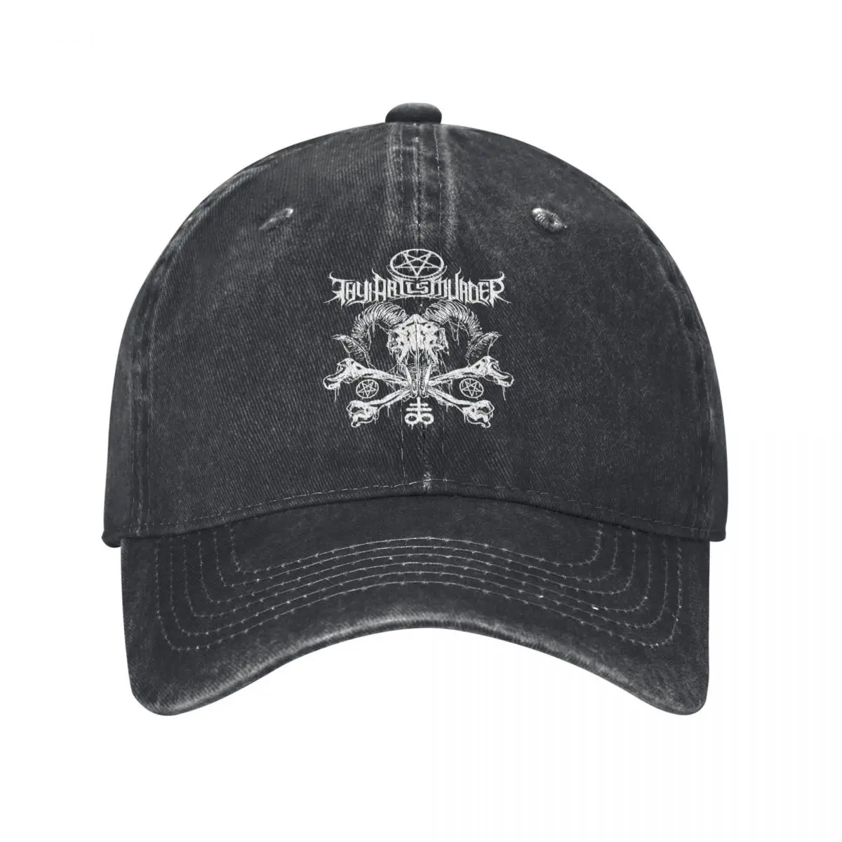 Gorra de béisbol con banda de Metal para hombre y mujer, sombrero de mezclilla desgastado, Snapback, ajustable, para exteriores, Vintage, Thy Art Is Murder