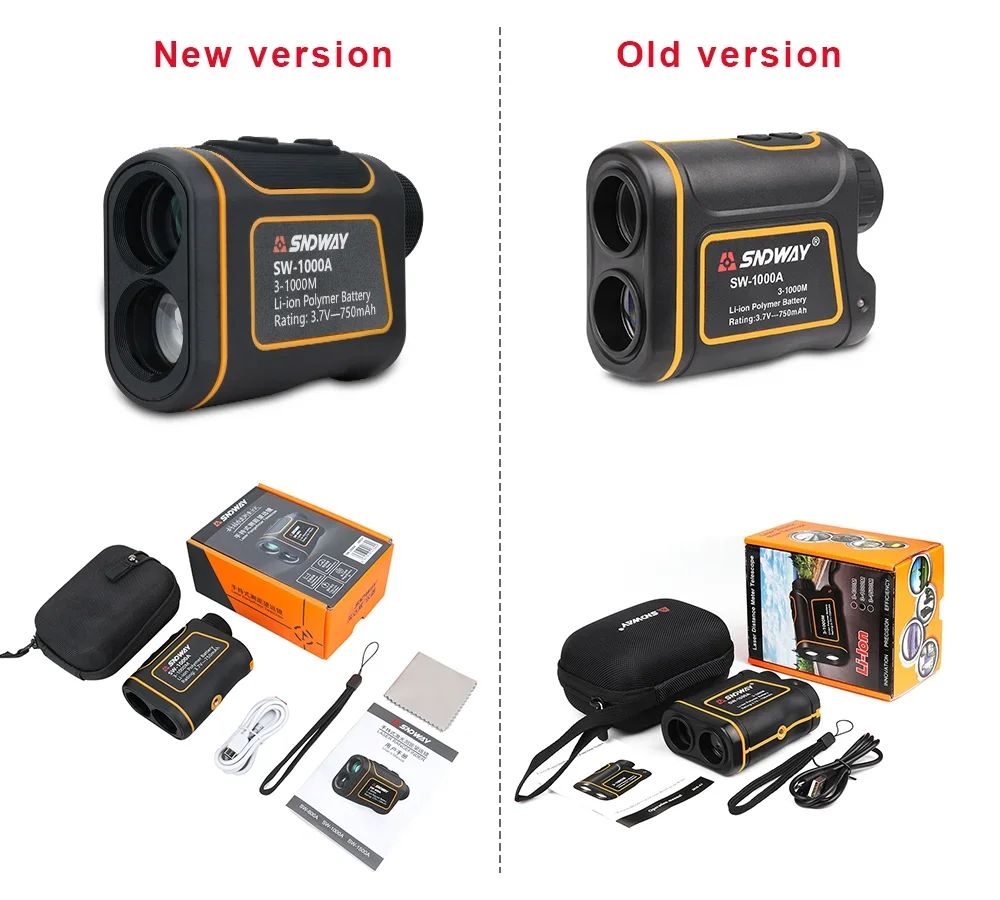 SNDWAY Teleskop Laser Entfernungsmesser Digitaler Entfernungsmesser Jagd Monokular Golf Entfernungsmesser LCD Display Roulette Maßband – Detail 22