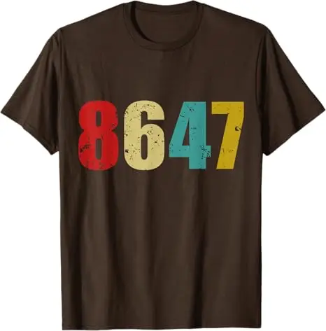 Retro Vintage 8647 Bekleidungs-T-Shirt Klassischer Retro Vintage 80er Jahre Grunge-Stil Herren Damen Streetwear Kleidung Neuartige Geschenk-T-Shirts – Detail 8