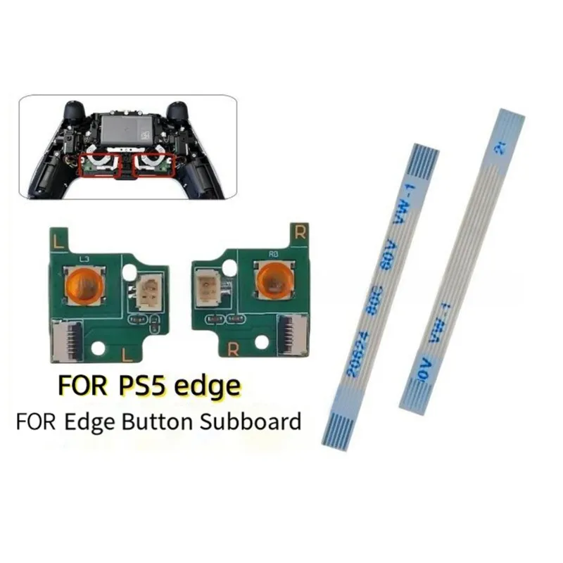 Back Paddle Board Module With Connection Cable For PS5 Dualsense Edge Elite Controller Rear Back Button Board Repair Rep