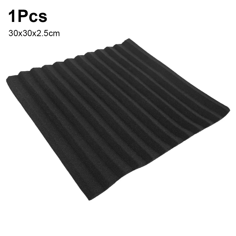 1/12Pcs Sound Insulation Soundproofing Foam Triangular Groove Soundproof Studio Wall Panel 30x30x2.5cm Acoustic Foam Board