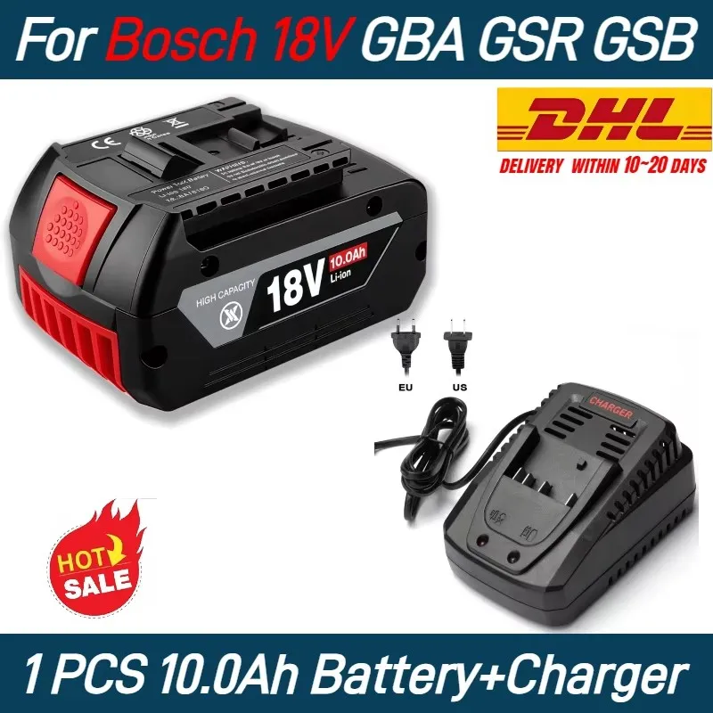 

✅2025 Upgrade Replacement Li-ionBattery For BOSCH 18V GBA Professional GSR GSB BAT618 BAT609 w/Fuel Guage with Capacity 10Ah⚡