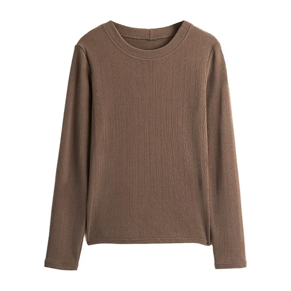

Autumn Women Blouse Sexy O Neck Long Sleeve Solid Color Slim Pullover Top Women's Clothing Slim Long Sleeved T-shirts