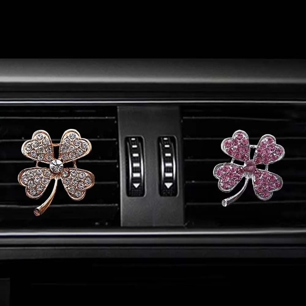 Inlay Water drill Clover car Air conditioning outlet perfume car perfume car interior accessories car fragrance