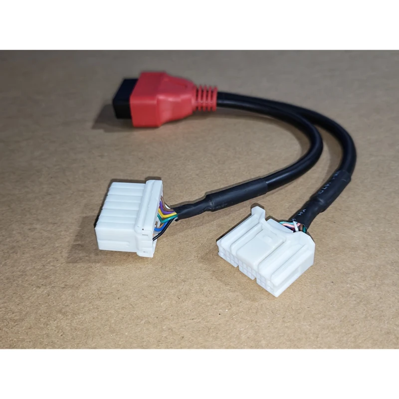 Super Sale 16 Pins OBD2 Adapter for Tesla Dedicated Cable Harness 12P+20P Double Head Conversion Line for Tesla 3 and Y