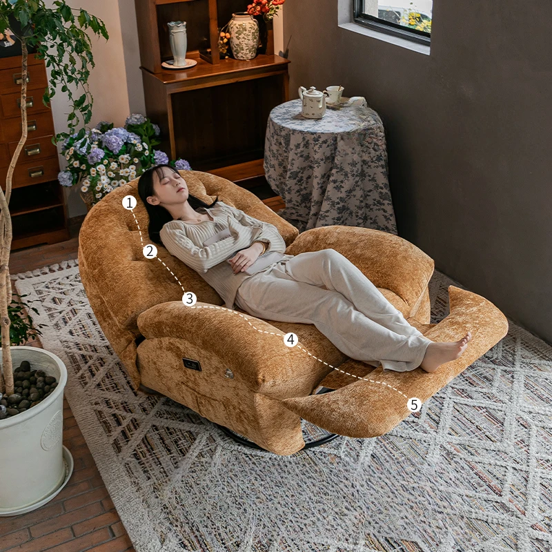 

Massage Heating Sofa Luxury RotatableVoice Control Single Small Chaise Couch Lounge Modern Velvet Divano Soggiorno Furniture