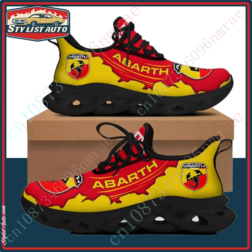 Abarth Sports Shoes For Men Big Size Men's Sneakers Casual Running Shoes Unisex Tennis Lightweight Male Sneakers Custom Logo