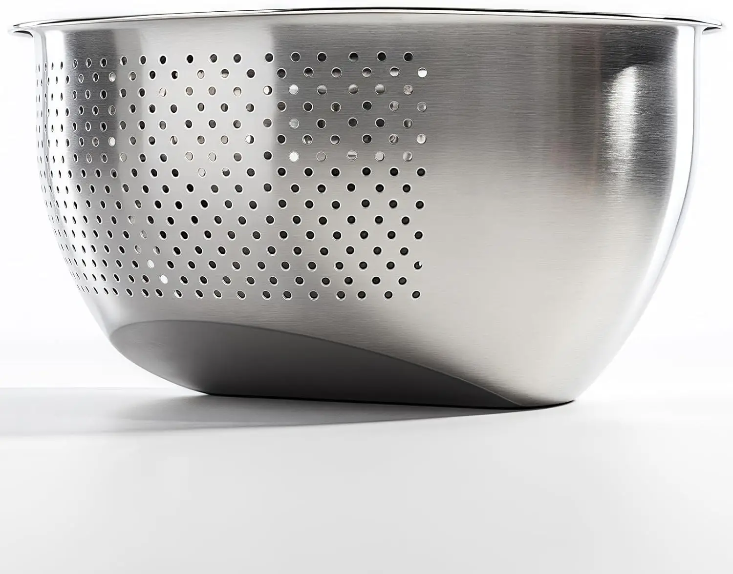 

Rice Washer Strainer Bowl, Stainless Steel Colander with Side Drainers for Rinsing Fruits, Vegetables, and Beans