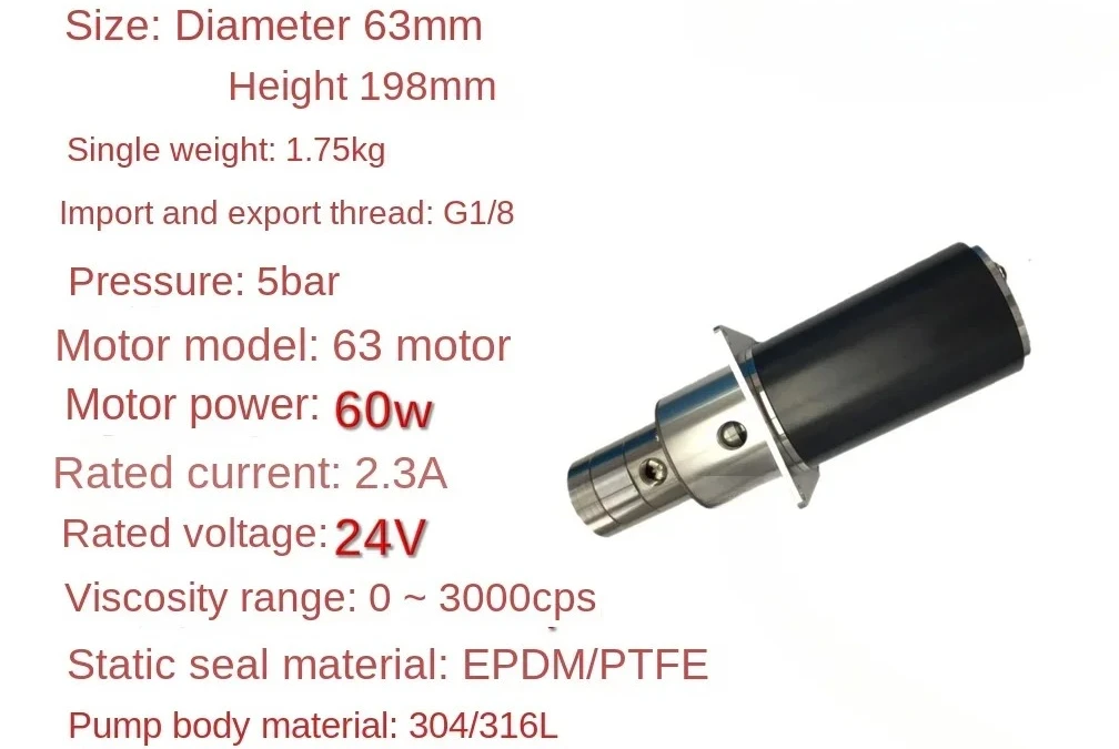 Micro Magnetic Gear Metering Pump Stainless Steel
