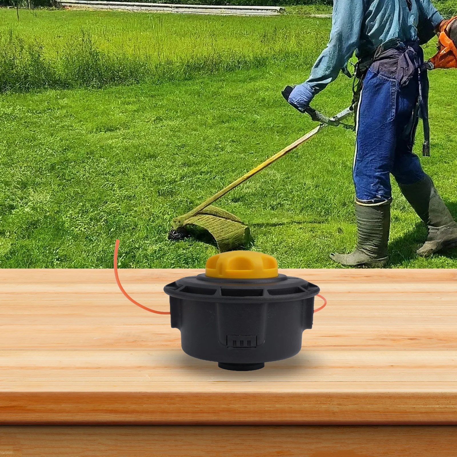 Grass Trimmer Head String Bump Head Line ABS Material Compatible for RY29550 RY30530 RY30550 RY30570 Grass Trimmer