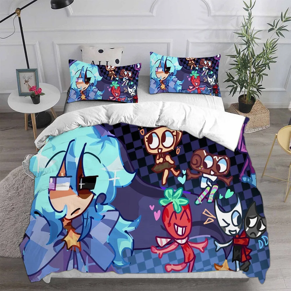 Dandy's World Duvet Cover Pillowcase Bedding Set Adult Boy Girl Bedroom Decoration Children Gift Single Double Large Size