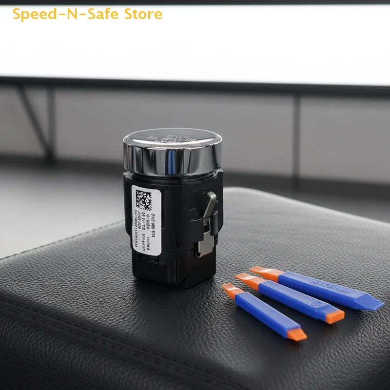 1Pcs Start Stop Push Button Cover 5ND959839 Engine Key Start Stop Button Switch Plus 2009-2014 Sharan 2011-20 For Golf
