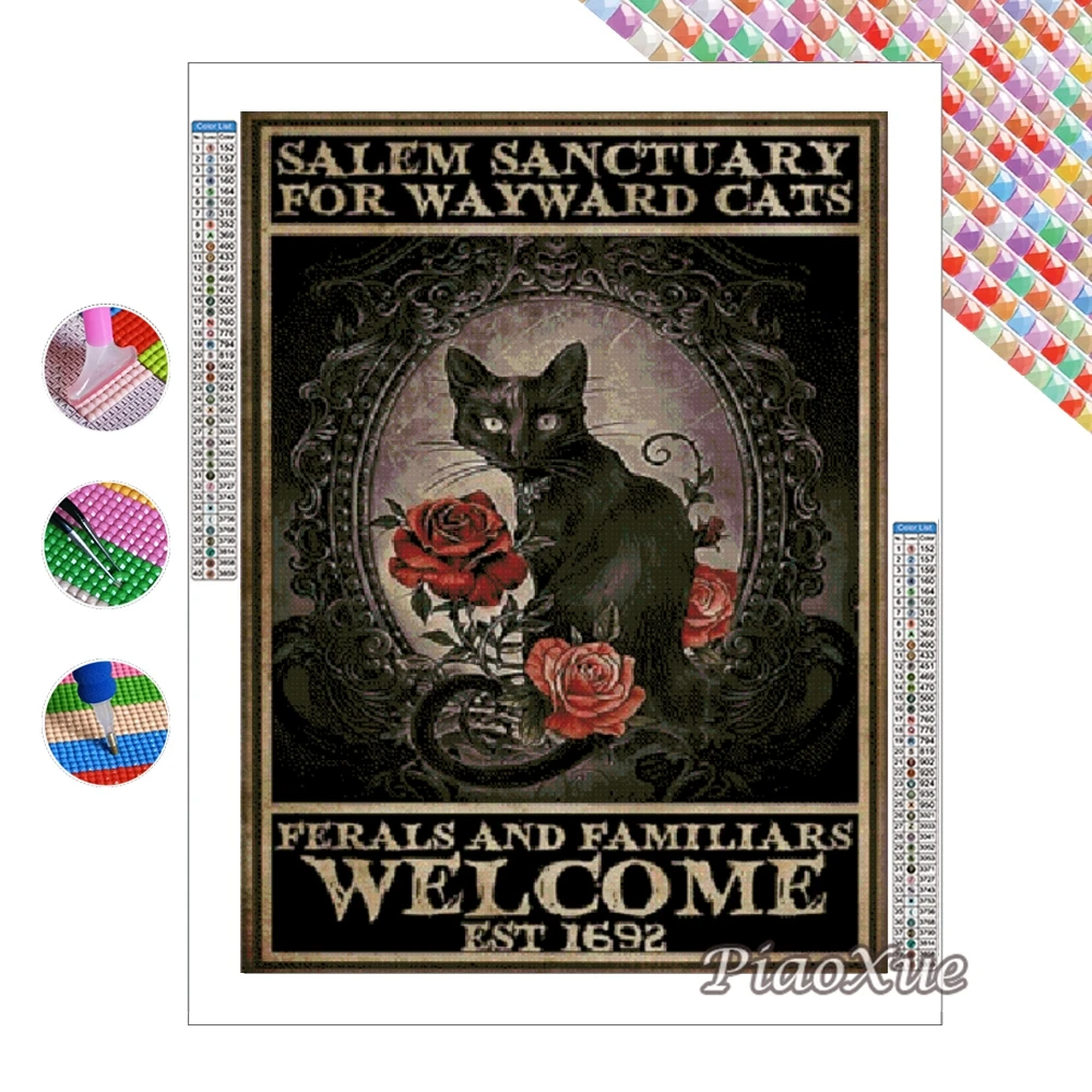 ชุดภาพวาดเพชร 5 มิติ ลายแมวและ - Art Craft Cat บทวิจารณ์และราคา