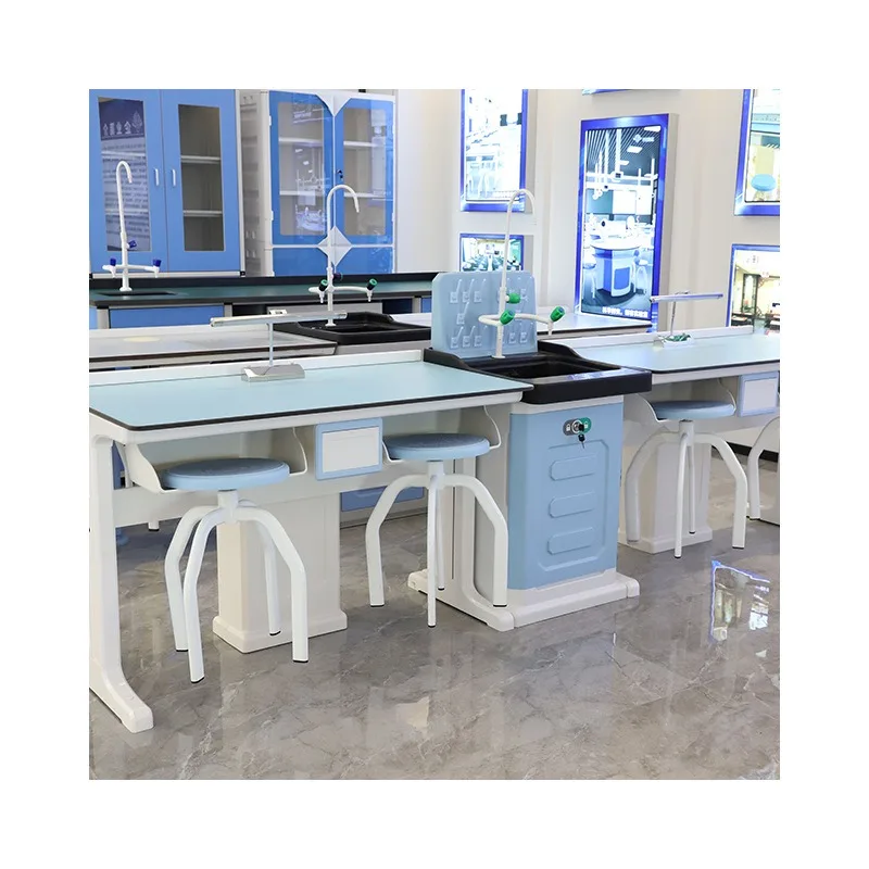 School laboratory teaching workbench, chemistry experimental table, physical and chemical board laboratory operation bench