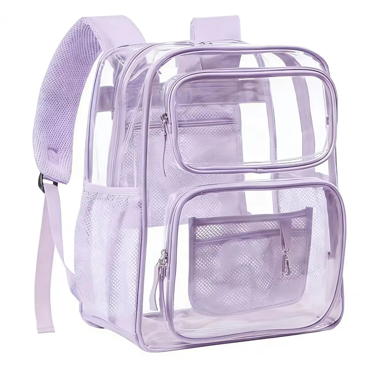 PVC Transparent Backpack Durable Clear Small Backpack Portable Lightweight Mini Cute Clear Bag for Work Outdoor Sports 2026 New