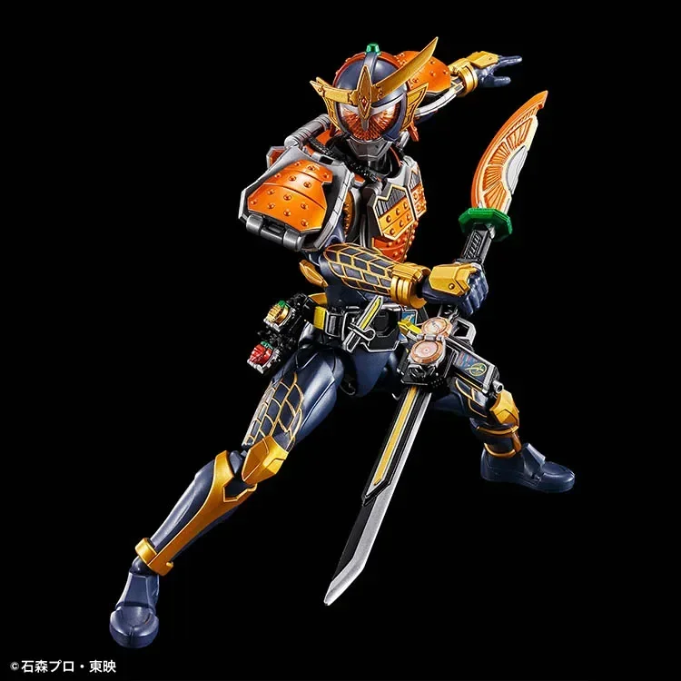 BANDAI Kamen Rider Model perakitan FRS Figure-rise standar Kamen Rider Gaim Orange lengan Action Figure di rak asli