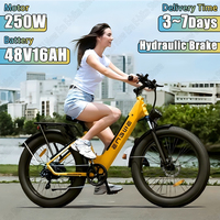 ENGWE E26 ST Electric Bicycle 250W Motor 48V16AH Battery Hydraulic Brake City E-bike 26*4.0 Inch Fat Tire Mountain Electric Bike