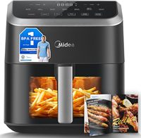 Midea Hot Air Fryer, 5L Capacity, HeatXpress Technology, 90% Less Oil, Energy and Time Saving with 7 Presets, MAD55F8APK