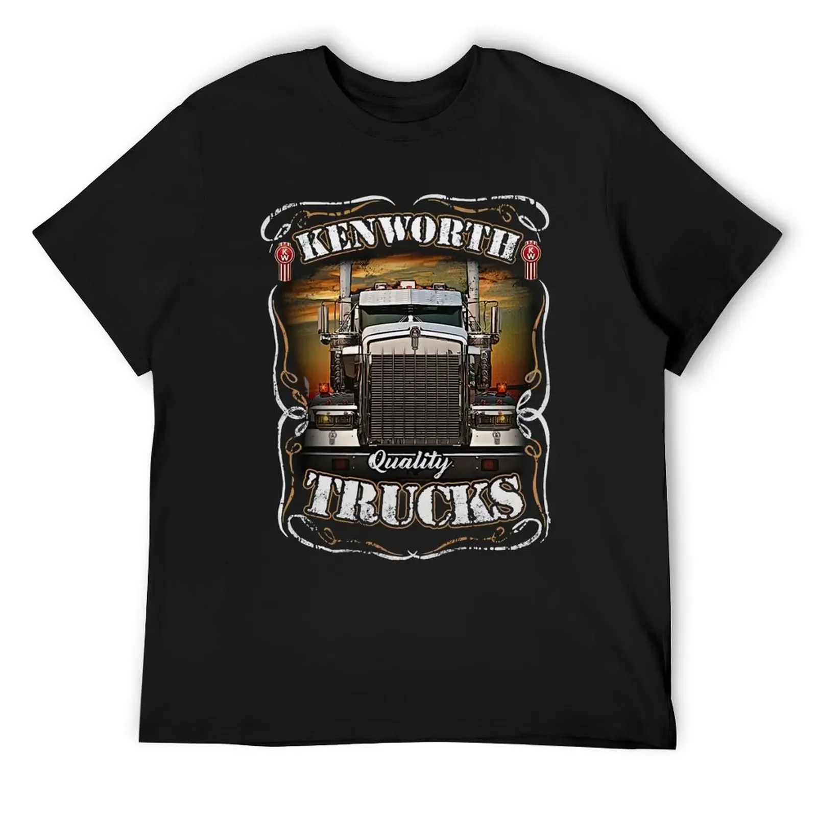 

Kenworth quality trucks T-Shirt Short sleeve tee summer top men clothes