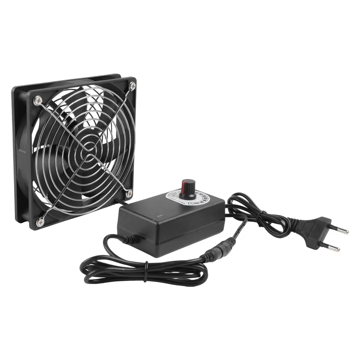 【ELEVATE LIFE】120mm 2700RPM Fan Cooling with Controller 12cm 12V Btc Machine Chassis Workstation Cabinet Radiator Server Fan EU