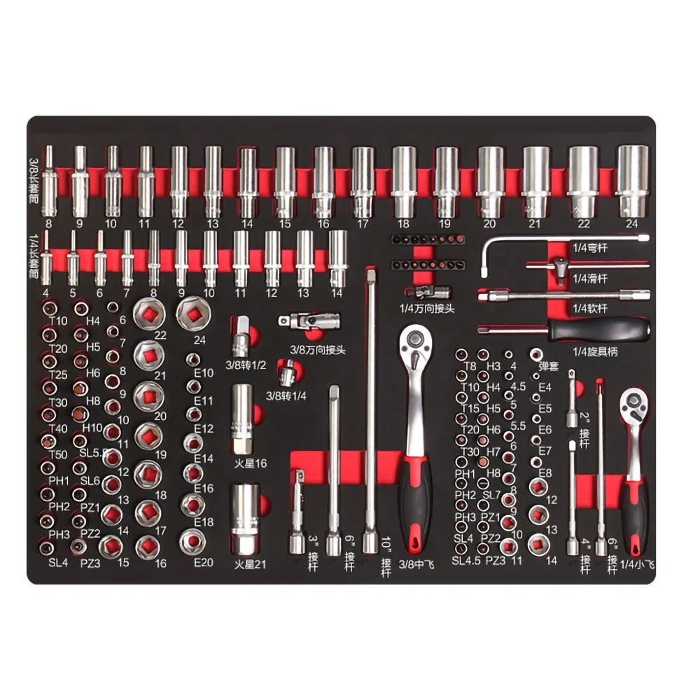 Tools and Hardware 88pcs Chest Automotive Tool Chest Set Professional Mechanic Car Tools Set Box