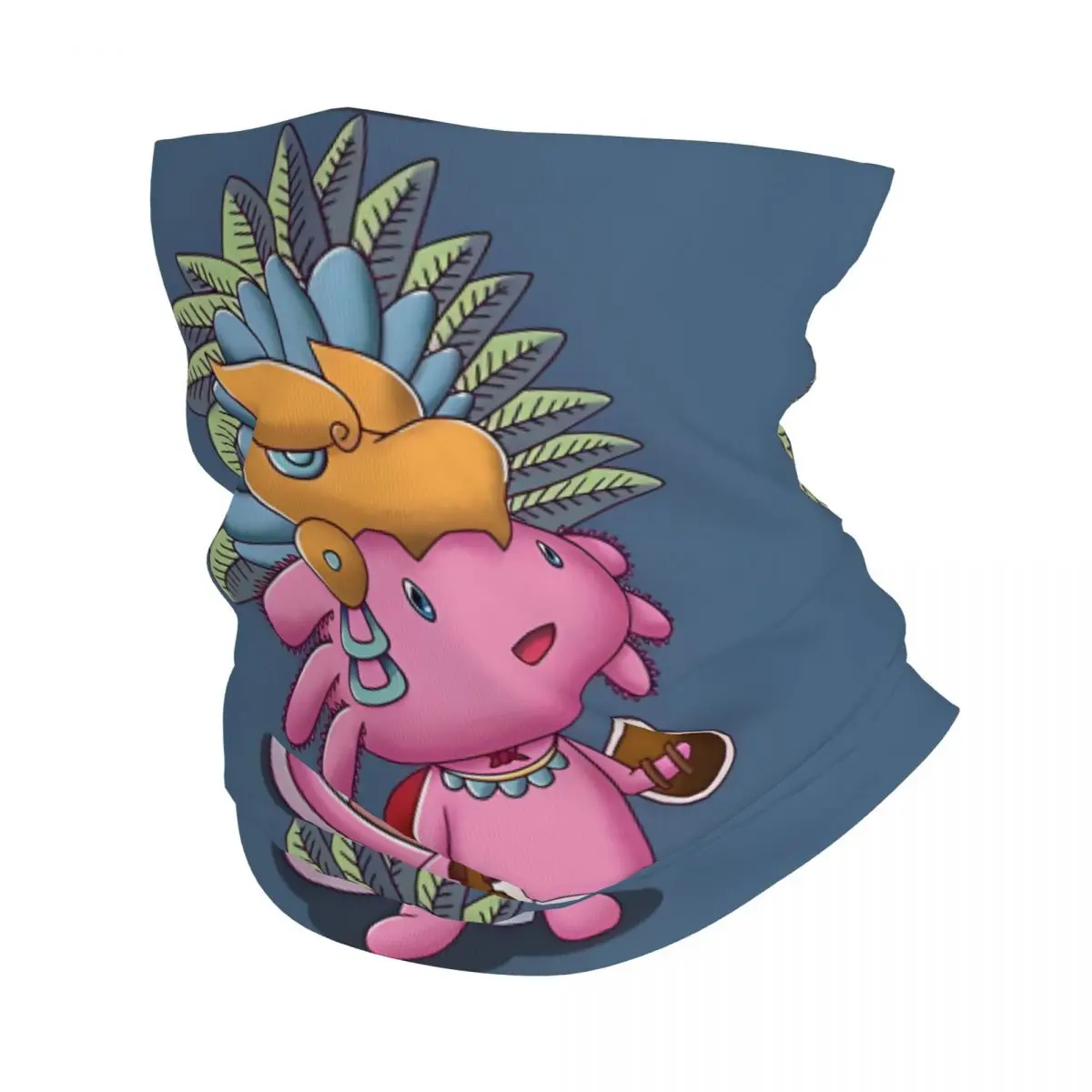 

Шарф Axolotl Warrior, шейный платок, маска для лица и шеи из полиэстера