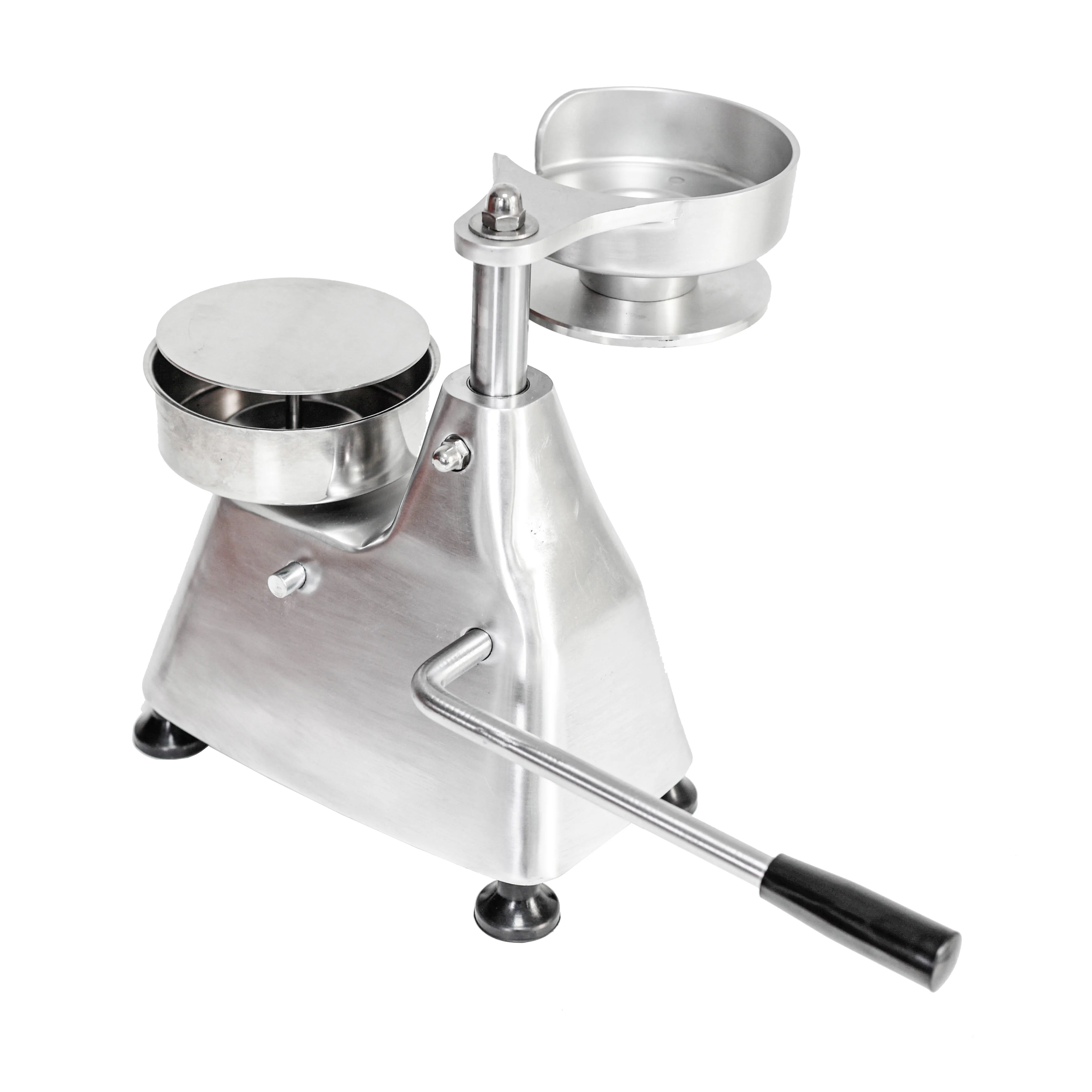 

Stainless steel burger pie press for easy pie making