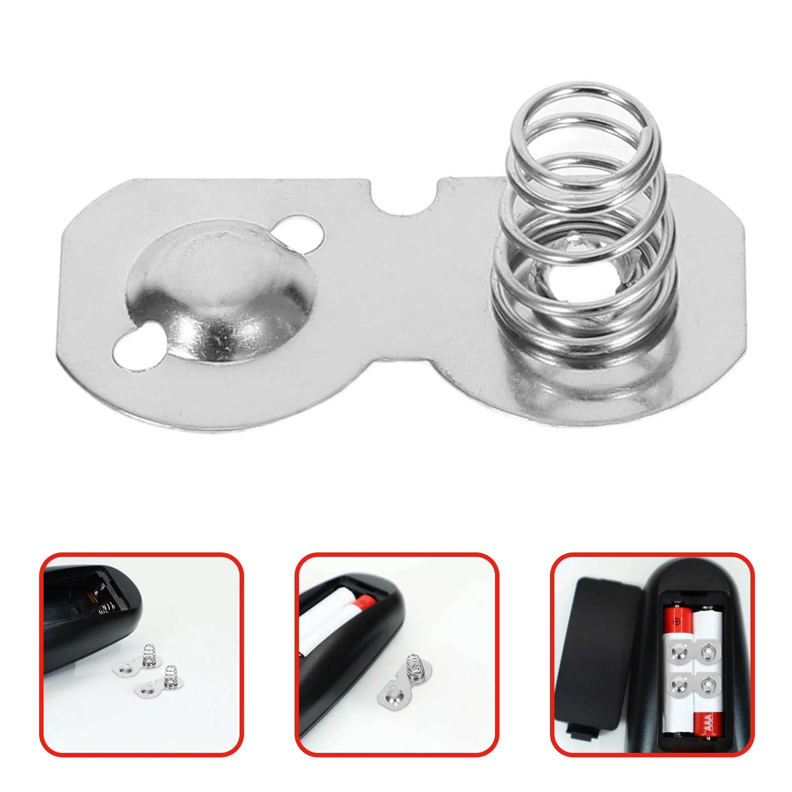 

10pcs Aa Spring Contacts Durable Semicircle Design High Conductivity Stable Power Supply For Remote Controls Box