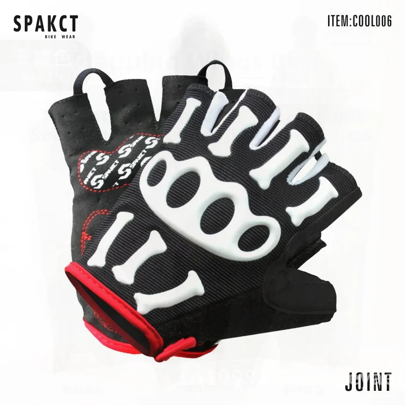 

SPAKCT Sipper Cycling Gloves Half Finger Summer Black Mountain Bike Short Finger Riding Equipment in Sizes S L XL XXL