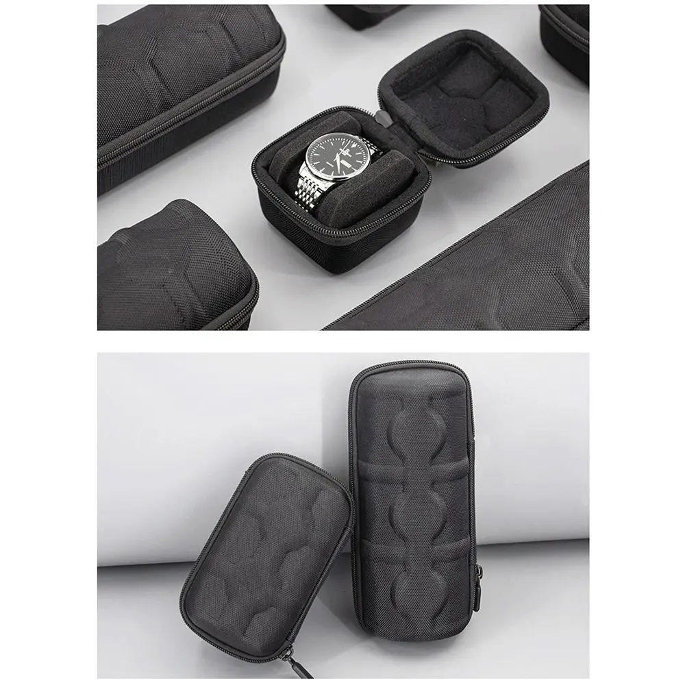 2/3/4/5/6 Slots Portable Watch Box EVA Material Waterproof Watch Storage Bag with Handle Anti-scratch Watch Display Case