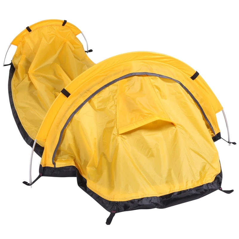 Ultralight Bivvy Tent Single Person Backpacking Bivy Tent Waterproof Bivvy Sack for Outdoor Camping Survival Travel-A10G