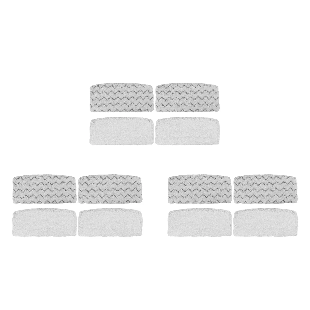 

12Pcs Steam Mop Replacement Pad Wiper Suitable for 1132 1252 Series Steam Mop