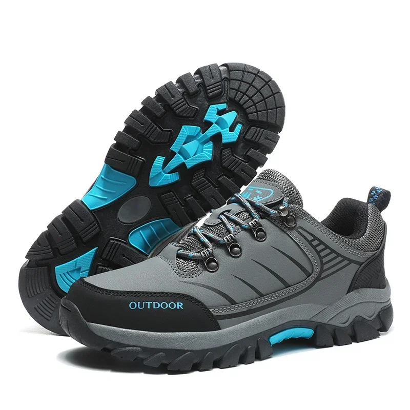 

Men‘s Waterproof Hiking Shoes Outdoor Trainers Lace-up Climbing Wading Shoes Trekking Sneakers Walking Hunting Tactical Sneakers