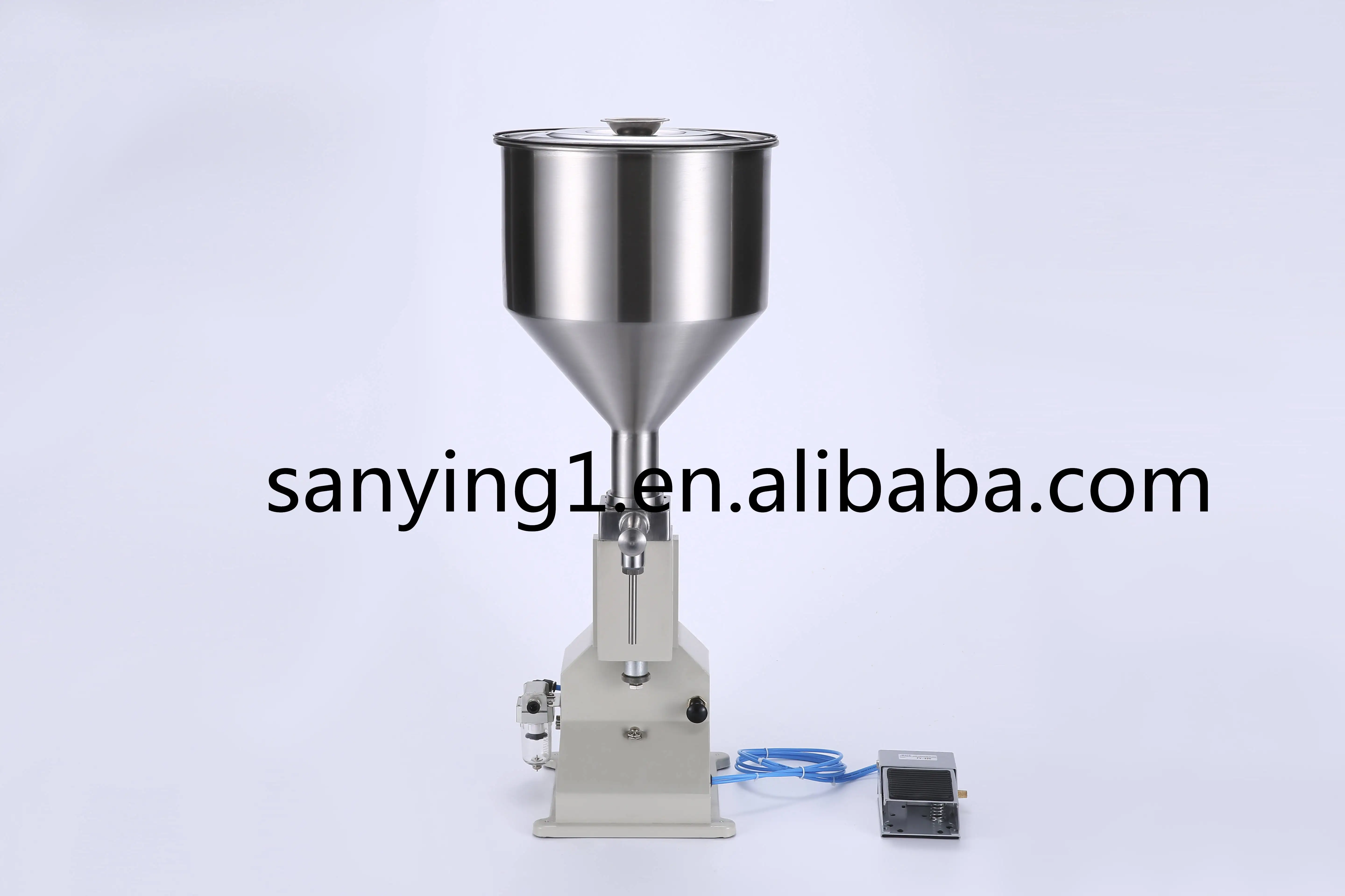 A02 Widely Used Small-dose 5-50ml Pneumatic Butter Ketchup Milk Jam Shampoo Filing Machine Bottle Paste Liquid Filler