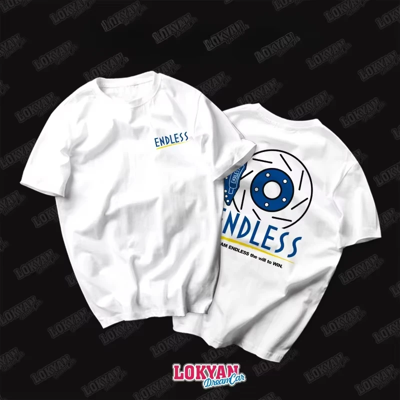 Modified Car Theme Brake Disc Caliper Modified Car Printed Short Sleeve Motorcycle Graphic Breathable Casual Men's T-shirt