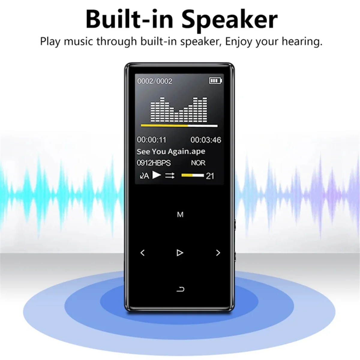 

[stock] X2 Support Bluetooth 4.2 Lossless MP3 Player 40GB HiFi Portable Audio with FM Radio EBook Voice Recorder