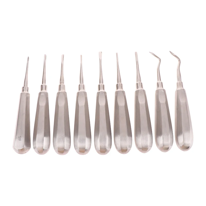 Dental Elevator Curved Root Stright Elevator Different Models Dental Lab Instrument Handle Dentist Tools