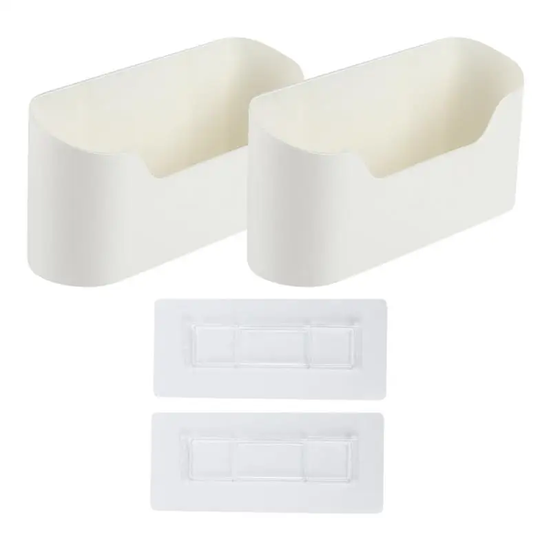 Organizer per porta dell'armadio 2 pezzi Organizer per montaggio a parete adesivo nessuna perforazione richiesta ideale per la cucina della dispensa del bagno all'interno