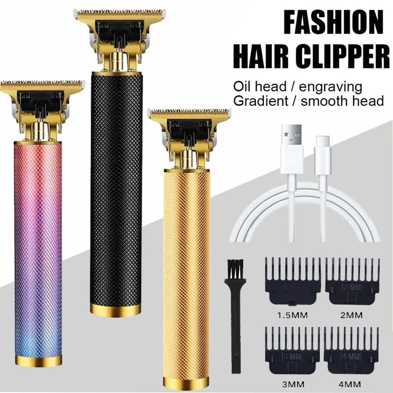 Vintage Hair Clipper Cordless Trimmer portable USB Fast Charging Hair Cutting Machine Electric Shaver Barber Professional Barber image 4