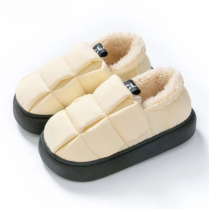 Crestar Winter Furry Slippers For Women Outdoor Warm Soft Fur Fluffy Slippers With Padded Fashion Cozy Indoor Home Flat Slides