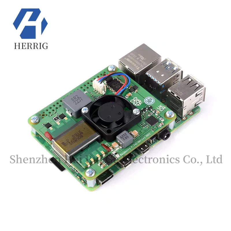 

MicroSnow Raspberry Pi PoE HAT Ethernet Power Supply Expansion Board with Cooling Fan, Supports 802.3af/at
