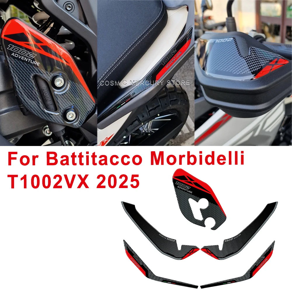 

For Battitacco Morbidelli T1002VX 2025 Motorcycle Accessories Tank Pad Sticker Kit 3D Resin Protective Sticker Side stickers