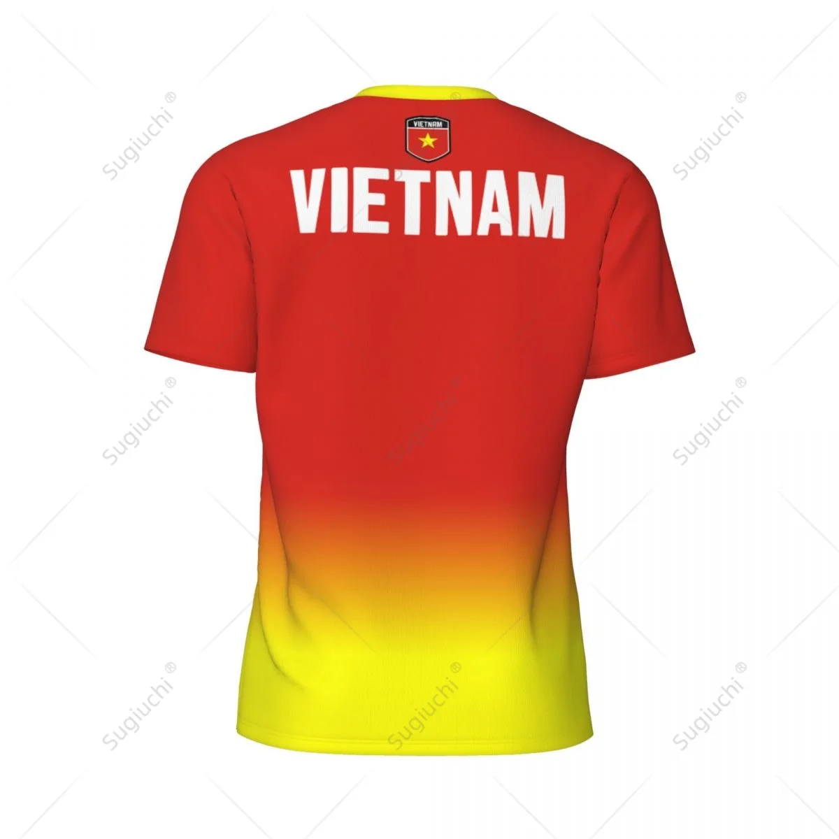 Sports Mesh T-shirt Vietnam Flag For Running Bike Soccer Tennis Football Fitness Tees 3D Printed Custom